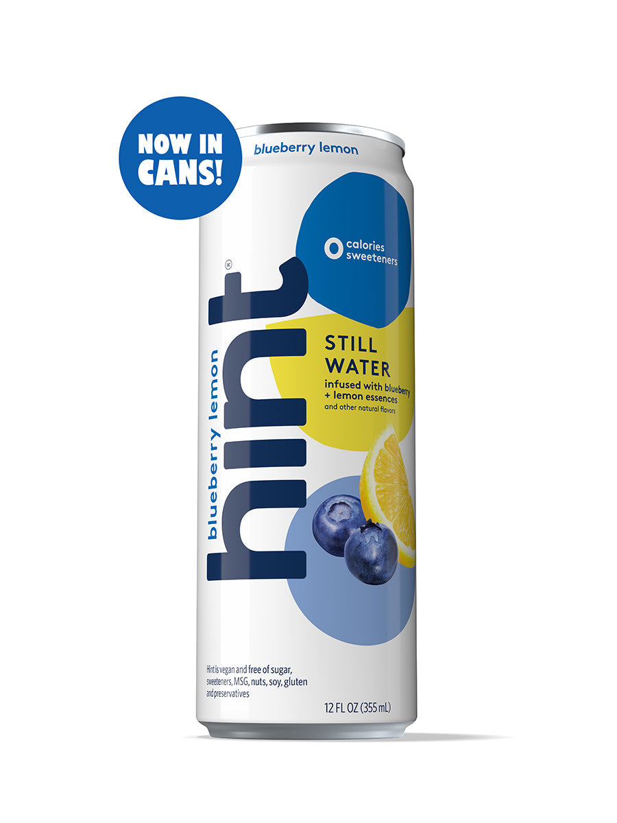 hint® Blueberry Lemon water - 12 pack 12oz still cans