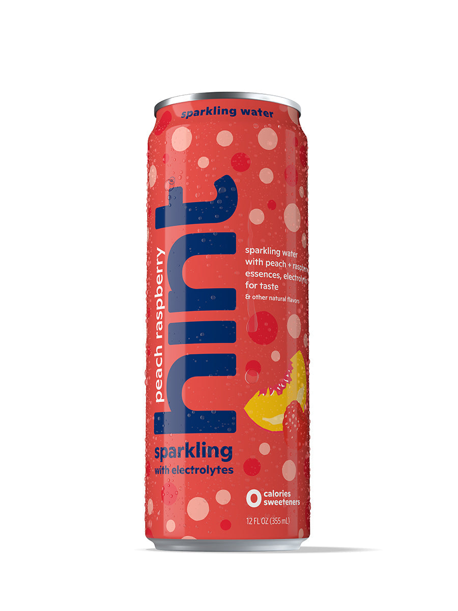 hint sparkling with electrolytes - peach raspberry