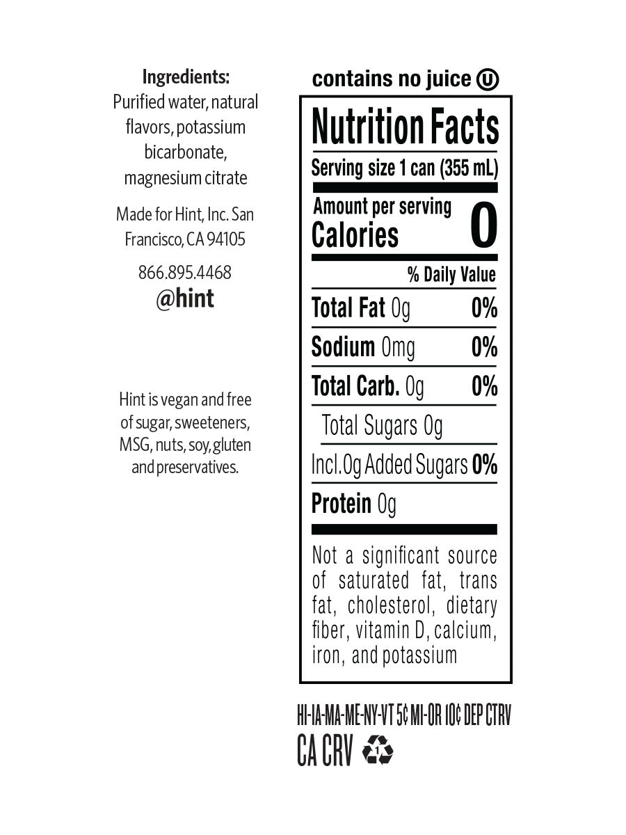 hint sparkling with electrolytes - lime