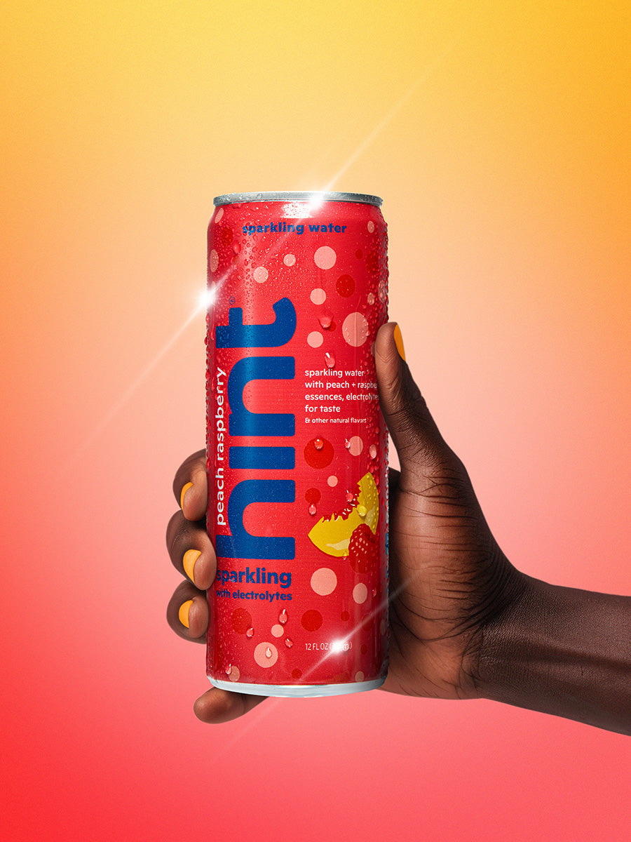 hint sparkling with electrolytes - peach raspberry